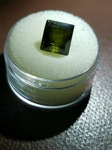 Tourmaline 5.12 ct Brazilian Green Natural Unheated Untreated Loose Gemstone - Picture 1 of 2