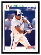 1991 Score #425 PAT BORDERS Toronto Blue Jays ~F7L