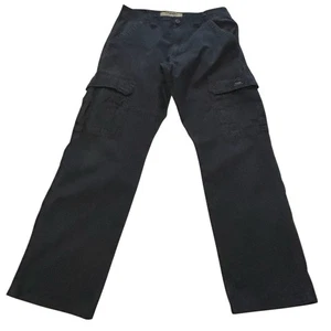Wrangler Pantalone Cargo Uomo Navy Autentico Cotone Elasticizzato Etichetta 29x30 Effettivo 29x27 - Foto 1 di 12