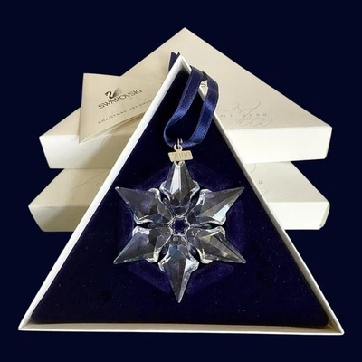 Estrella copo de nieve de cristal de Swarovski 2000 anual con certificado de autenticidad adorno de Navidad #1 Foto 1 de 4