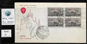 WC1_13340. ITALY: TRIESTE FTT. Beautiful VENETIA FDC w. block Scott 35 - Picture 1 of 1