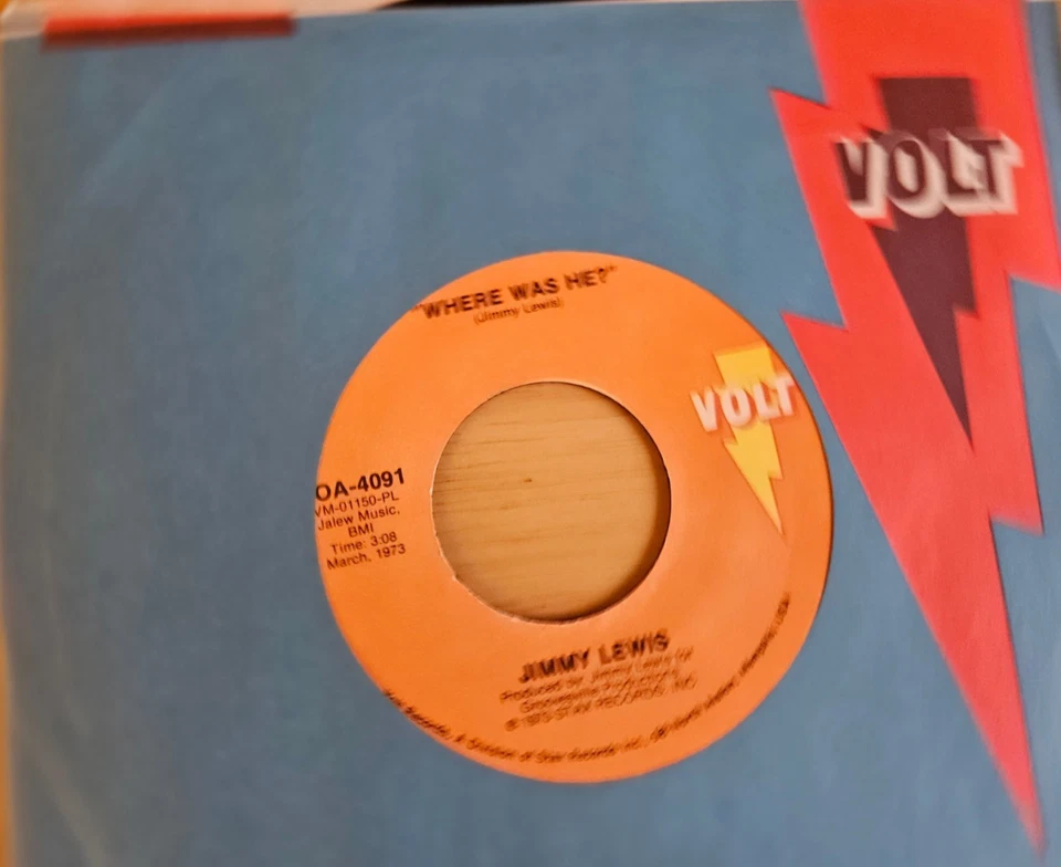 Northern Soul - Jimmy Lewis - Where Was He - Volt - Original - Image 1 of 1