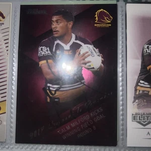 Anthony Milford Signed 2018 Traders Season STR Insert NRL card Brisbane Broncos - Picture 1 of 1