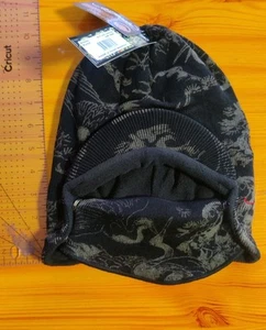 New With Tags Ed Hardy Snow Hat Cap Ski Board winter face mask black 13 Xmas - Picture 1 of 7