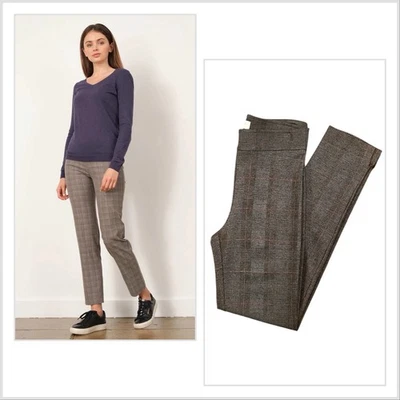 Avenue Montaigne Pull-On Pant Brown Glen Plaid/Houndstooth Size 4 - Image 1 of 4