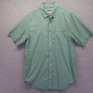 Mountain Khakis Shirt Mens Medium Classic Fit Pocket Button Gingham Short Sleeve - Picture 1 of 7