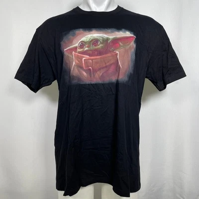 Camiseta negra Star Wars The Mandalorian Grogu linda pintura para hombre XL Foto 1 de 4