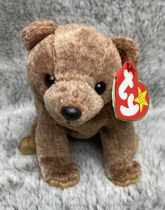 TY Beanie Baby - PECAN the Gold Bear (5.5 inch) - MWMT's Stuffed Animal Toy - Picture 1 of 6