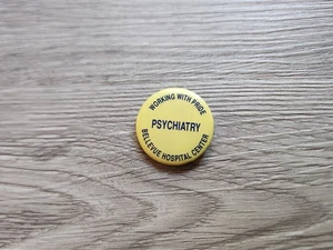 Vintage Bellevue Hospital Center NYC Psychiatry Working with Pride Pin - Picture 1 of 4