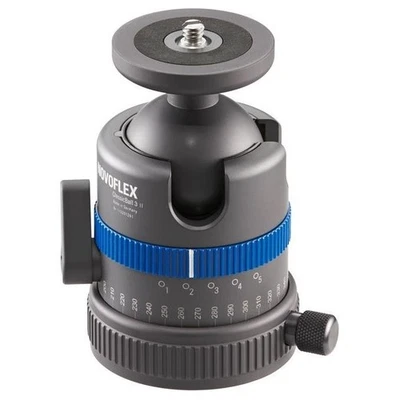 Novoflex CB3 II testa per treppiede Nero, Blu Metallo 1/4, 3/8 Ball (shape) - Bild 1 von 4