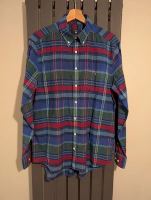GANT Comfort Oxford Regular Fit Checked Mens Long Sleeve Shirt Size Large - Image 1 of 4