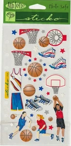Vintage Sticko Classic Aufkleber Basketball Thema 60230 SCHNELLER KOSTENLOSER Versand! LAST ONE - Bild 1 von 1