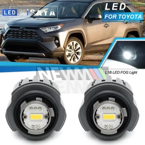 For 2022+ Toyota RAV4 24+ Grand Highlander L1B White LED Bumper Fog Light Bulbs - Picture 1 of 10