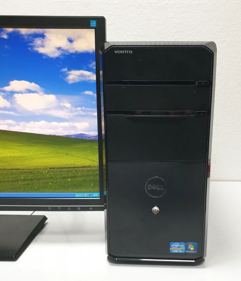 DELL Windows XP Gamer PC DVD Computer 256GB SSD i5 HD 3,10GHz 4GB HDMI DVD-RW - Bild 1 von 4