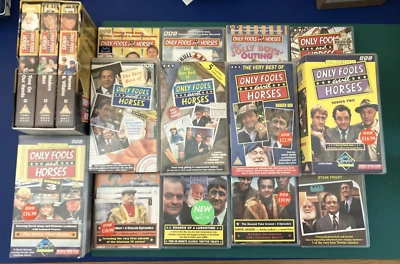 BBC's ONLY FOOL'S & HORSES Vintage UK PAL VHS Video Tapes. 18 VHS Collection. VG - Image 1 of 4