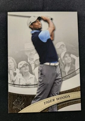 2014 Upper Deck SP Authentic Golf Tiger Woods #1  - Image 1 of 2