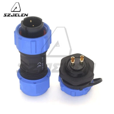 SP17 2Pin Waterproof Power Wire Connector,Aviation Cable Connector Plug Socket - Image 1 of 4