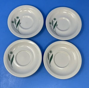 GREEN FIELD by Homer Laughlin Set of 4 Saucers Restaurant Ware - Picture 1 of 5