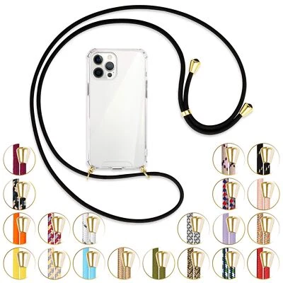 Collana (O) per Apple iPhone 12 Pro Max Cover protettiva Custodia con catena - Immagine 1 di 4