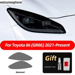 Pre-cut Headlights Smoke Paint Protection Vinyl Tint Wrap Film For Toyota 86/GR - Picture 1 of 9