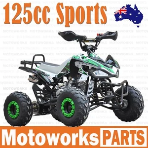 125CC SPORTS SEMI AUTO ATV QUAD Dirt Bike Gokart 4 Wheeler Buggy kids green - Picture 1 of 13
