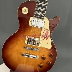 Guitarra Eléctrica LP Tobacco Burst Tapa de Arce Llamado Cuerpo y Cuello de Caoba en Stock - Imagen 1 de 9