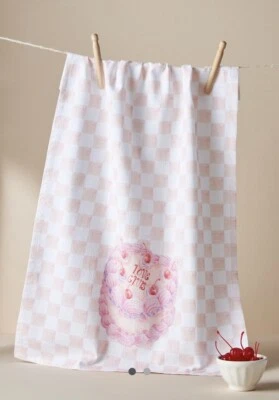 NWT Anthropologie Love Club Stephanie Tara Dishtowel Dish Tea Towel Valentines - Image 1 of 3