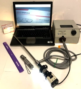 Endoscopio rigido HD 4K USB videocamera testa + accoppiatore Stryker + sorgente luminosa LED + PC - Foto 1 di 20