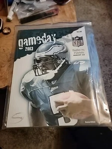 Philadelphia Eagles vs Patriots GameDay NFL Football Programm 2003 Lincoln Field - Bild 1 von 2