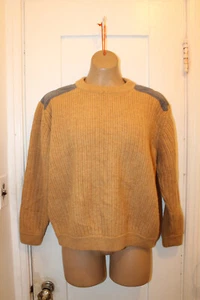 PATAGONIA Military Command Knit Fog Cutter 100% Wool Tan Men's Medium 51335FA - Picture 1 of 6