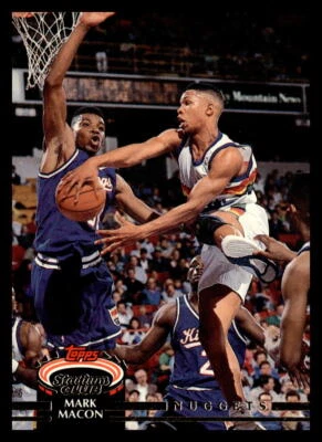 1992-93 Stadium Club #16 Mark Macon Denver Nuggets Basketball Card - Image 1 of 2