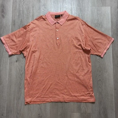 Bobby Jones Collection Orange Short Sleeve Golf Shirt Men Sz XL - Image 1 of 4