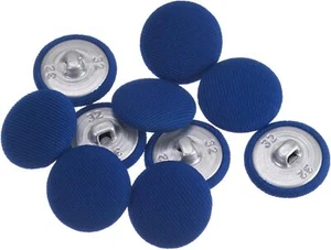 10x Cotton Fabric Covered Shank Buttons – Upholstery Sewing Buttons for Gowns, D - Picture 1 of 25