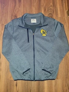 Milwaukee Brewers Fleece Lined Zip Up GIII Carl Banks Blue Sweater Jacket Size L - Picture 1 of 4