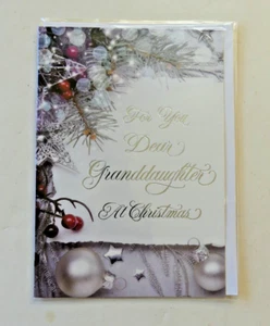 Millbrook Studio Christmas Holiday Card for a Dear Grandaughter - Picture 1 of 4