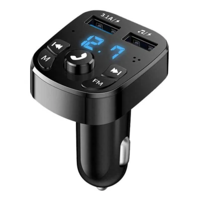 Car FM Transmitter Wireless Bluetooth 2USB Fast Charger 5.0 MP3 Player Handsfree - Image 1 of 4
