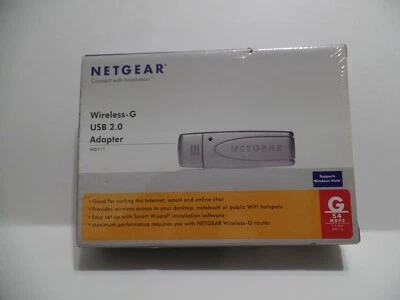 NETGEAR G 54 MBPS WIRELESS-G USB 2.0 ADAPTER WG111  - NEW SEALED - Image 1 of 2
