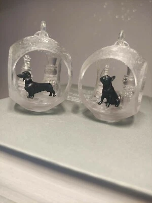 Pallina Per Albero Di Natale realizzata in resina trasparente personalizzabile - Immagine 1 di 4