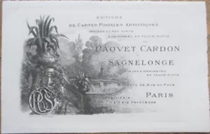 Grabado de impresora de tarjetas comerciales de 1900 grabado, París, Francia - Imagen 1 de 1