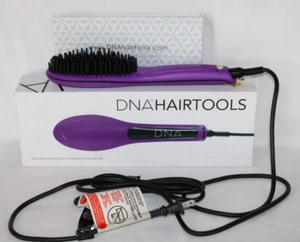 Cepillo alisador térmico DNA Hair Tools púrpura probado funciona ligeramente usado #9 - Imagen 1 de 14