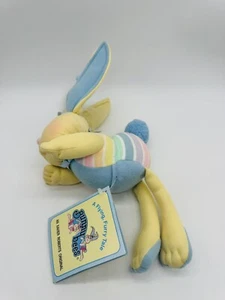 Cabbage Patch Kids BunnyBee Xavier Roberts Azul Peluche Pastel Rayas De Colección 1994 - Imagen 1 de 9