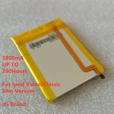 LG 3800mAh Batería Actualización Repuesto para iPod Classic 6º 7º Video 5º Delgado Foto 1 de 4