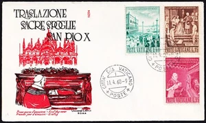 VATICAN CITY . 1960 Pope Pius X to Venice (281-283) . FIRST DAY COVER - Picture 1 of 1