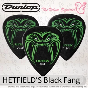 🕷 HETFIELD'S BLACK FANG Genuine Dunlop Guitar Picks Papa Het Ultex® PH112 - Picture 1 of 20