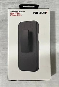 Verizon Shell & Holster Combo Case für iPhone 12/iPhone 12 Pro - Schwarz - Bild 1 von 1