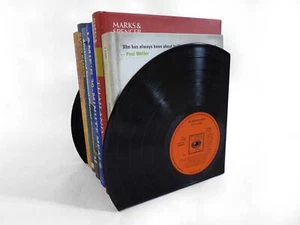 Trimmed Bookends made from Vinyl Records - Picture 1 of 5