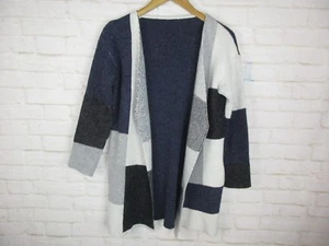 Suéter cárdigan azul marino bloques de colores talla pequeña Boutique Clothing para mujer - Imagen 1 de 5