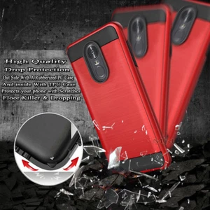 Für LG Stylo 3 Handyhülle Slim Stoßfest Gebürstet Armor Cover - Bild 1 von 6