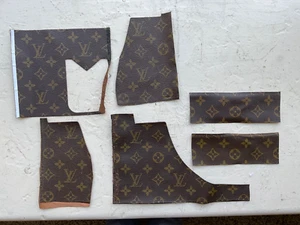 Stoffschrott Louie Vuitton Schnitt Reparatur Ersetzen, Wiederverwenden Basteln Menge 6 - Bild 1 von 10