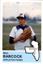 1982 Appleton Foxes Fritsch 19 Bill Babcock Grosse Pointe Woods Detroit Michigan